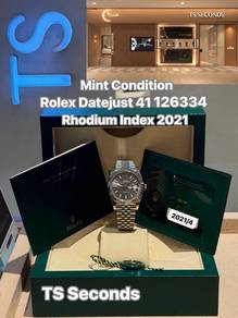 Rolex Datejust 41mm Jubilee Rhodium Index 2021