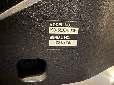 Sony 55” 4K LED TV KD-55X7000E