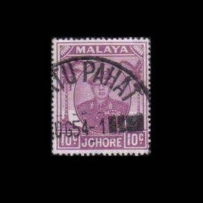 1949 Sultan Sir Ibrahim 10c Johor Stamp Johore