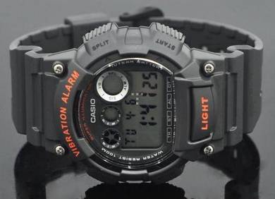 Watch- Casio Vibrate Alarm W735-8A-ORIGINAL