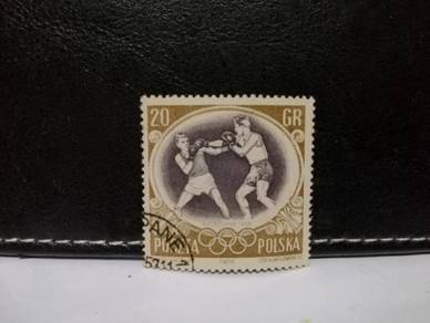 1956 Poland Stamp Olympic Boxing
