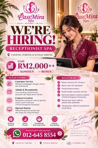 Female Spa Receptionist