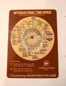 International Time Wheel Card