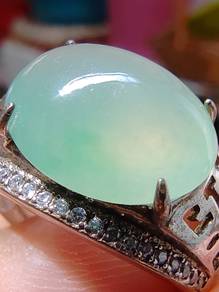 Icy Ice Light Green Natural Burma Jadeite Jade