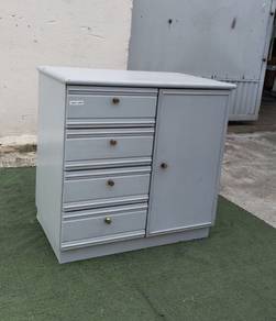 YD14M Almari Rendah 1 Door 4 Drawers Low Cabinet