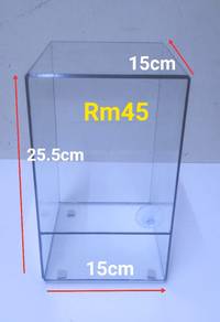 tank kaca terrarium baru dengan pintu depan 