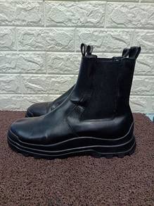 Uk10 ZARA Leather Chelsea Boots