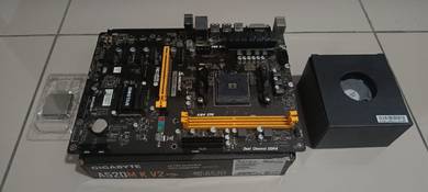AM4 B350 Biostar Motherboard + Processor + Cooler