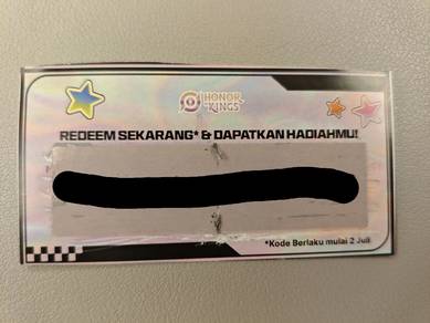 Honor Kings gift card
