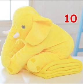 Cute Elephant Soft Plush Toy Pillow (YELLOW)