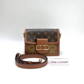 Preloved LV Reverse Monogram Mini Dauphine GHW