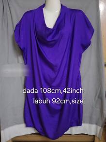 Cowl neck purple