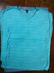 Attractive Torqoise Casual lady top