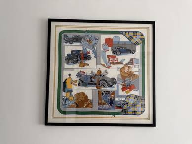 Hermes Silk Scarf Frame 75x75cm