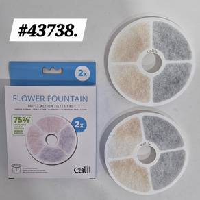 2Pcs Catit Fountain Filter Triple Action 43738 Cat