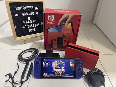 nintendo switch oled 256gb 3mod full games