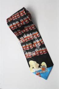 The Simpsons Homer Duff Beer Drunk Silk Neck Tie