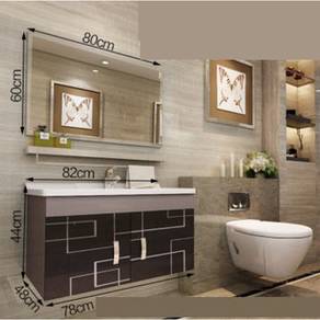 60cm WHITE Toilet Cabinet with Mounted Mirror
