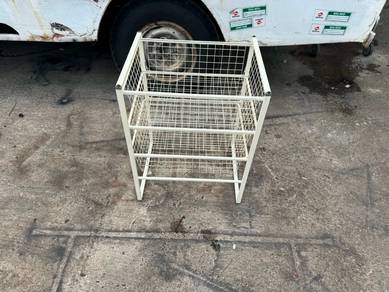 Steel 3 Tier Tray Drawer Basket Rack Shelves
