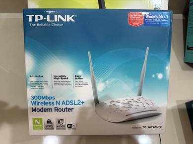 TP-LINK 300Mbps Wireless N ADSL-2+ Modem Router