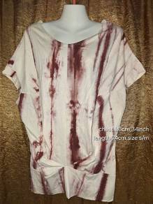 Women Tie Dye Loose Top / Blouse Casual Size S-M