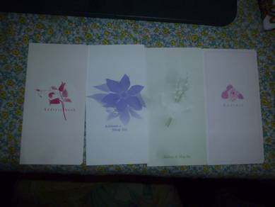 thin address book 薄地址簿 x 4