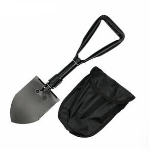 Carbon Steel Three Stage Folding Spade Shovel Camp