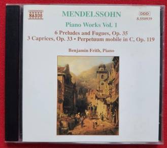 Mendelssohn PIANO WORKS VOL. 1 CD