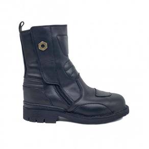 Safety Shoe Black Hammer Men High Black Zip BH4884