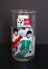 Coke Coca-Cola Italia 1990 FIFA World Cup Glass