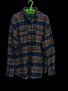 105.Patagonia Organic Cotton Flannel Shirt Plaid B