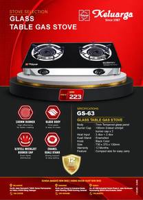 Glass Table Gas Stove (GS-63)