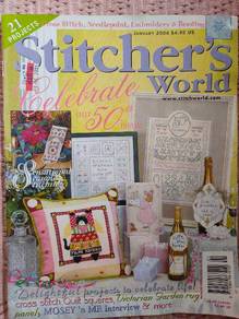 nvrUsedVintageMagStitcher'sWorld50AnniversyJan2004