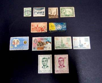 Vintage Stamps - Middle East (12 stamps)