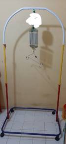 Baby spring cot stand c/w sarong