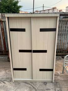 4x6ft Sliding Door Almari Baju Wardrobe Drawer Clo