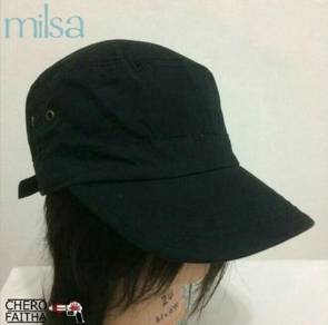 Milsa hat topi 4 panels plain cap