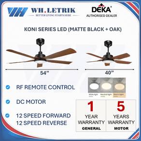 [ ANGIN KUAT] Deka LED Light DC Motor Ceiling Fan