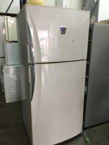Fridge 2 Pintu Freezer Doors Refrigerator Peti Ais
