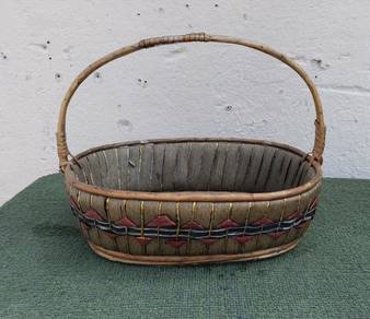 YD67BJ Bakul Anyaman 46 cm Oval Gift Hamper Basket