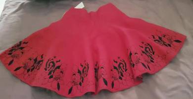 Branded ladies girl red short skirt