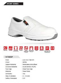 Safety Shoes Rhino Low Slip White IV102SP PU ST SP