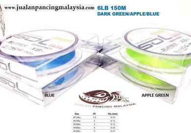 Seahawk SOL 8X Braid Line APPLE GREEN LAGOON BLUE