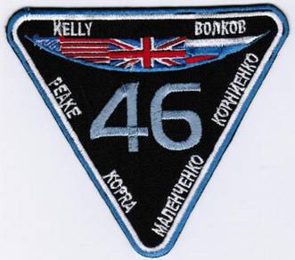 ISS Expedition 46 NASA Space Badge Iron On Patch