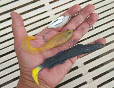 Pre-rigged Weighted Soft Lure combo