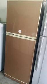 Gold Sharp Refrigerator Fridge 2 Doors Peti Sejuk