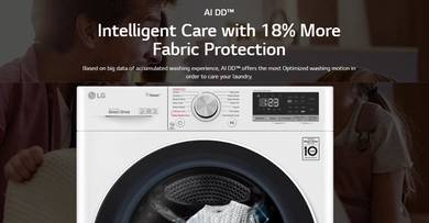 LG FV1409H2W Front Load 9Kg Washer n 6kg Dryer