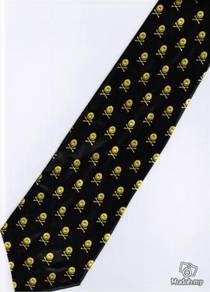 Pirates Jolly Roger Halloween Happy Face Neck Tie