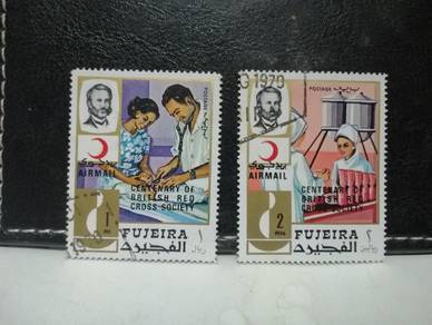 1970 Fujeira Stamp Red Cross