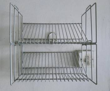 IKEA two tier metal CD rack 